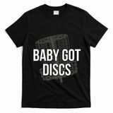 Baby Got Discs Funny Disc Golf Humor Golfer T-Shirt - Black