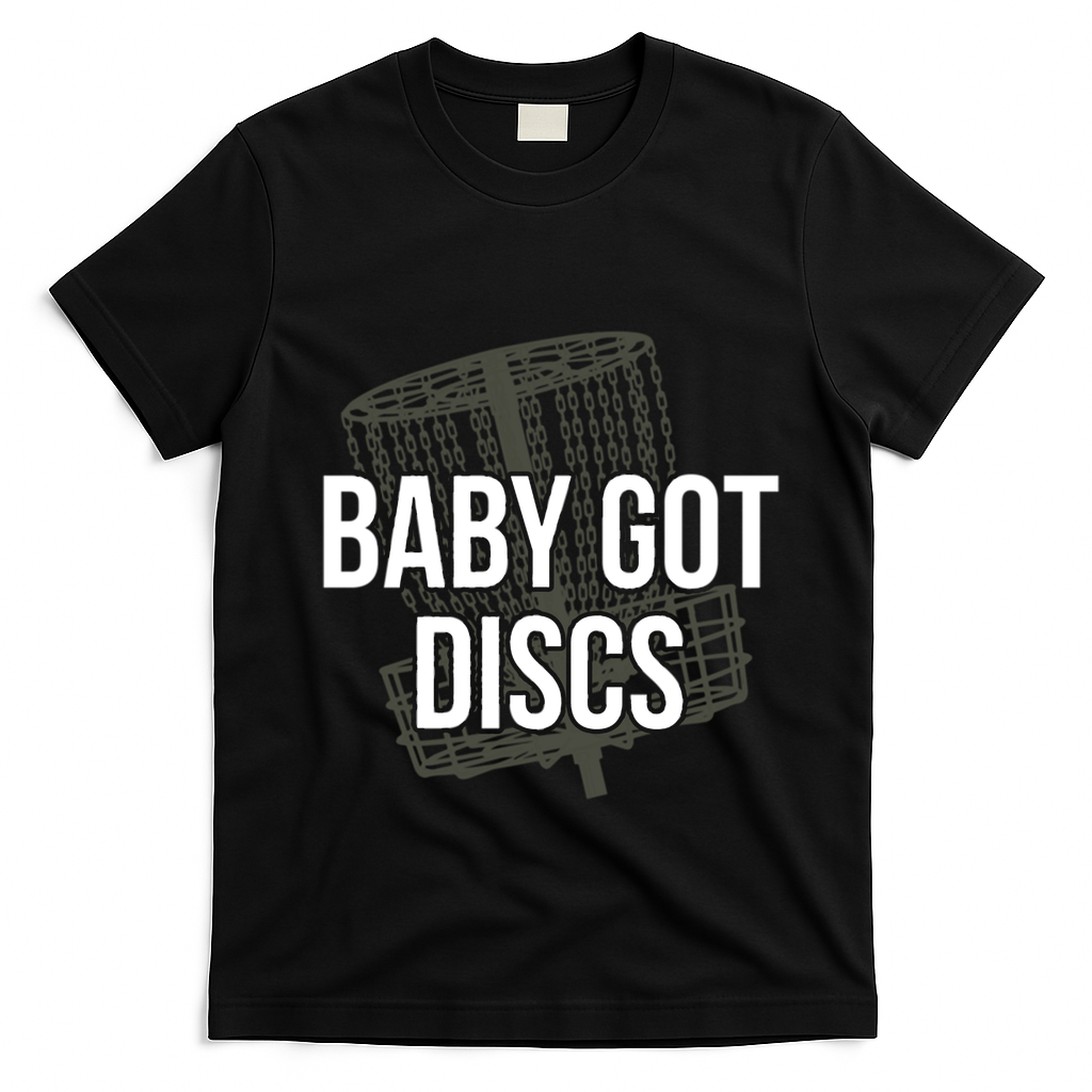Baby Got Discs Funny Disc Golf Humor Golfer T-Shirt - Black
