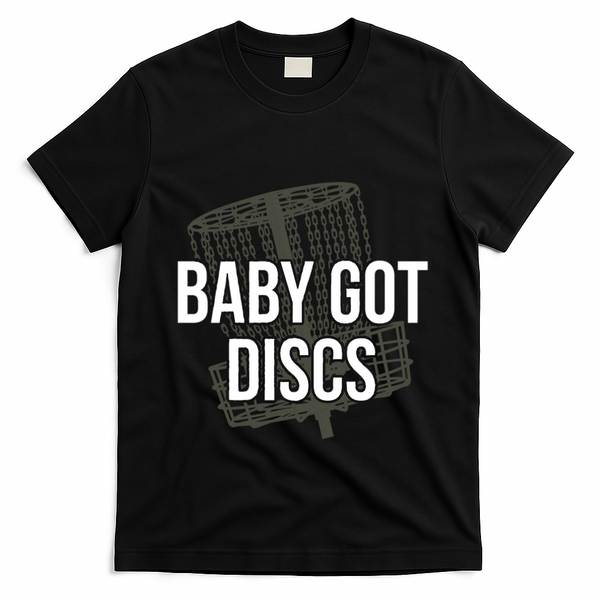 Baby Got Discs Funny Disc Golf Humor Golfer T-Shirt - Black