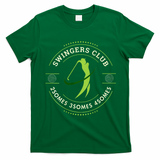 Best Golf Golf Swing Swingers Club Golf Club Adult Humor T-Shirt - Irish Green