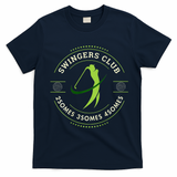 Best Golf Golf Swing Swingers Club Golf Club Adult Humor T-Shirt - Navy Blue