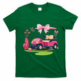 Coquette Bow Golf Tournament Bows Preppy Women T-Shirt - Irish Green