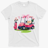 Coquette Bow Golf Tournament Bows Preppy Women T-Shirt - White