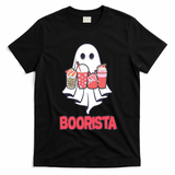 Coffee Boorista Ghost Halloween Barista T-Shirt - Black