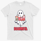 Coffee Boorista Ghost Halloween Barista T-Shirt - White