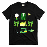 Coquette Bow Masters Golf Tournament Golfing T-Shirt - Black