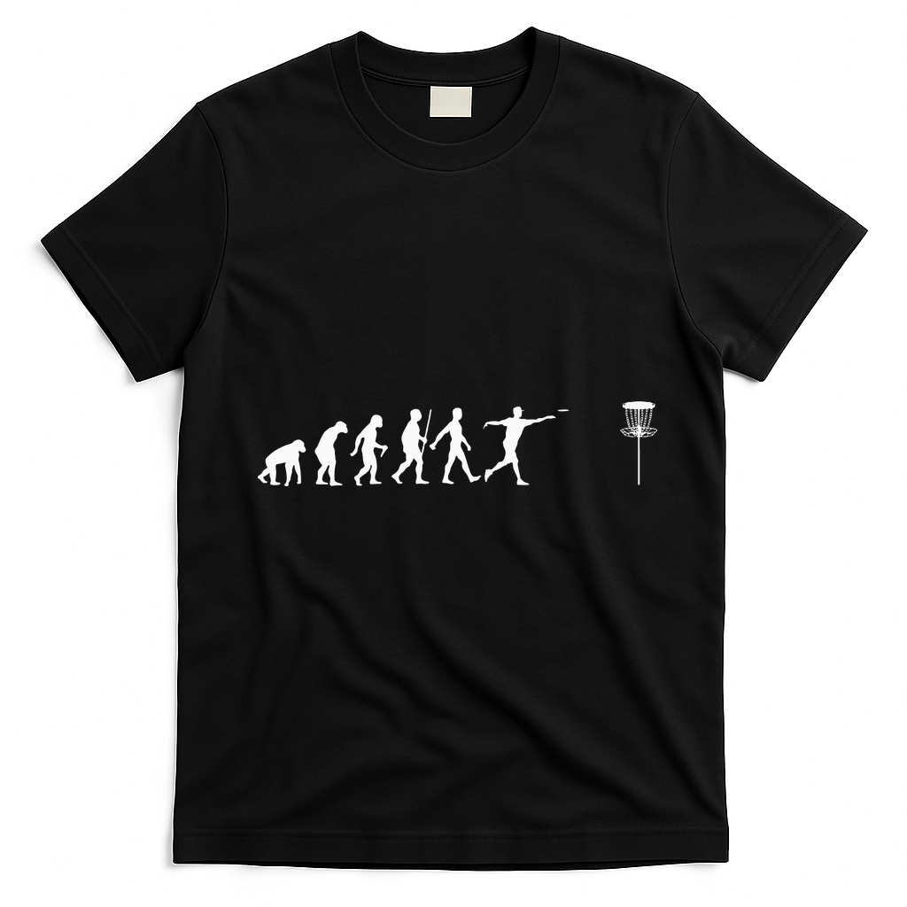 Cool Disc Golf Design Disc Golf Player T-Shirt - Black