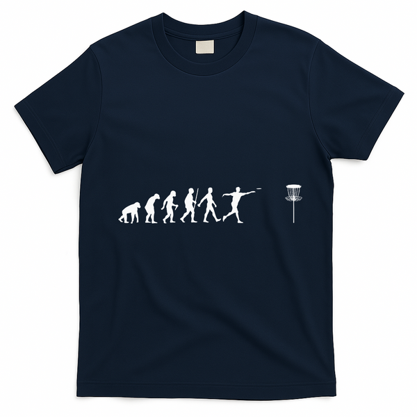 Cool Disc Golf Design Disc Golf Player T-Shirt - Navy Blue
