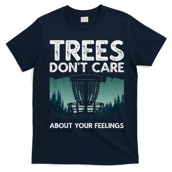Cute Disc Golf Design Disc Golf Player T-Shirt - Navy Blue