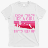 Cool Disc Golf Design For Women Disc Golf Player T-Shirt - White