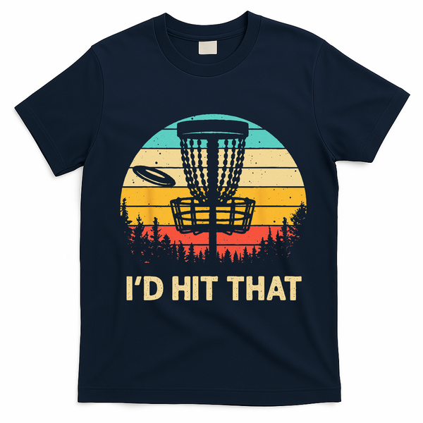 Cool Disc Golf Design For  Disc Golf Lover & Player T-Shirt - Navy Blue