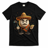 Cinco De Mayo Golf Ball With Sombrero Margarita Golf Lover T-Shirt - Black