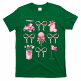 Coquette Golf Bows Preppy Cute Golfer  T-Shirt - Irish Green