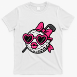 Coquette Golf Chic Preppy Style Cute Fashion Women T-Shirt - White