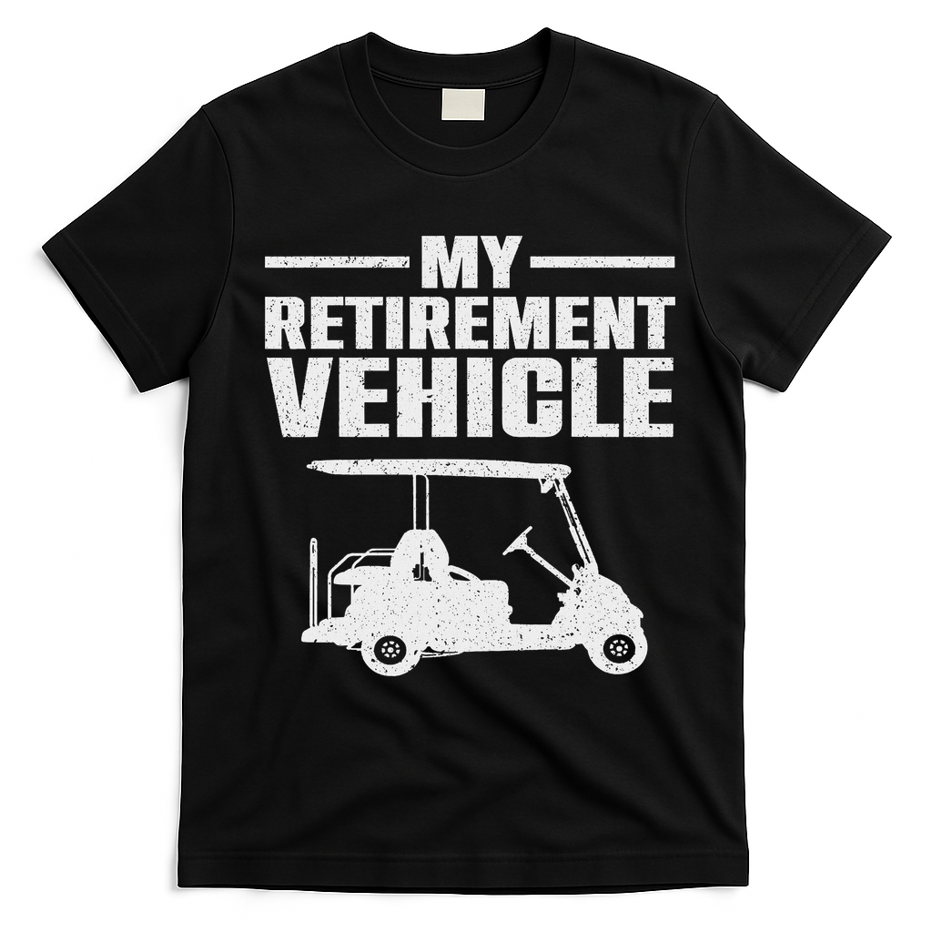 Cool Golf Cart Design For Women Golfer Golf Cart Lover T-Shirt - Black