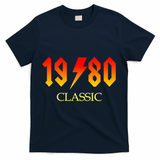 1980 Classic Rock 40th Birthday T-Shirt - Navy