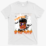 Coolest Pumpkin Brother In The Patch Halloween Gift T-Shirt - White