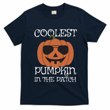 Coolest Pumpkin In The Patch Halloween Cute Gift T-Shirt - Navy Blue
