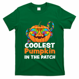 Coolest Pumpkin In The Patch Autism Halloween Gift T-Shirt - Irish Green
