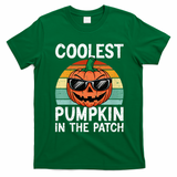 Coolest Pumpkin In The Patch Halloween T-Shirt - Irish Green