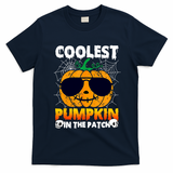 Coolest Pumpkin In The Patch Halloween Great Gift T-Shirt - Navy Blue