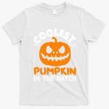 Coolest Pumpkin In The Patch For Halloween Fans Gift T-Shirt - White