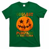 Coolest Pumpkin In The Patch Groovy Happy Halloween Cool Gift T-Shirt - Irish Green