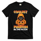 Coolest Pumpkin In The Patch Halloween Kids Design T-Shirt - Black