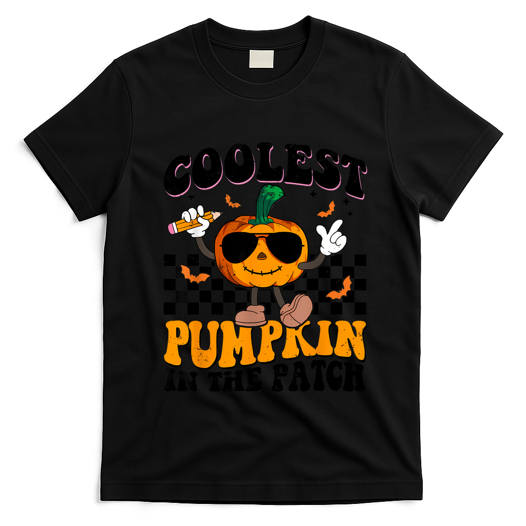 Coolest Pumpkin In The Patch T-Shirt - Black