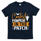 Coolest Pumpkin In The Patch Gift T-Shirt - Navy Blue