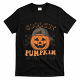 Coolest Pumpkin In The Patch Halloween Funny Gift T-Shirt - Black