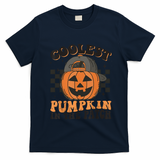 Coolest Pumpkin In The Patch Halloween Funny Gift T-Shirt - Navy Blue