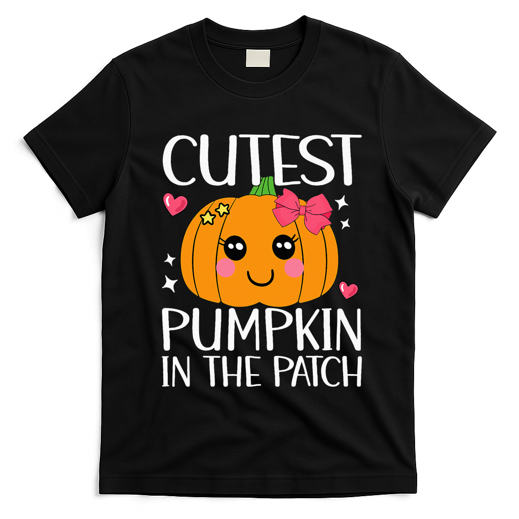 Coolest Pumpkin In The Patch Halloween Thanksgiving T-Shirt - Black