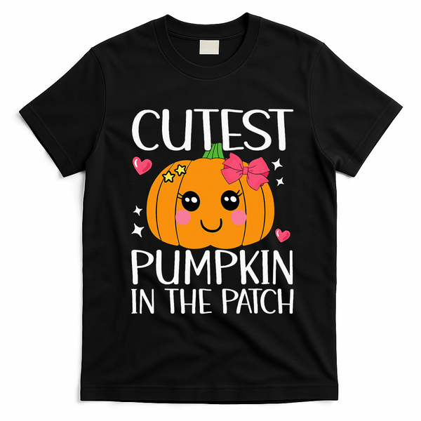 Coolest Pumpkin In The Patch Halloween Thanksgiving T-Shirt - Black