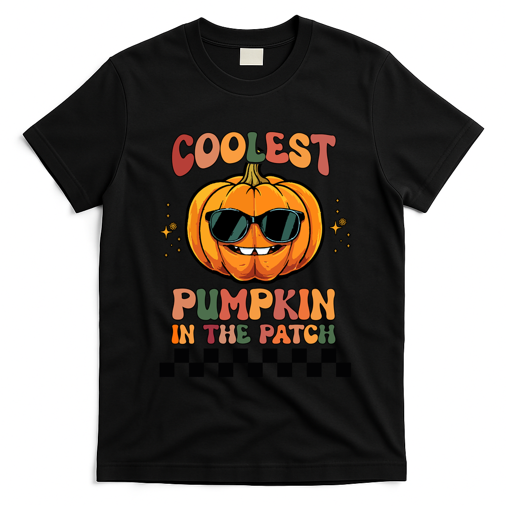 Coolest Pumpkin In The Patch Halloween Meaningful Gift T-Shirt - Black