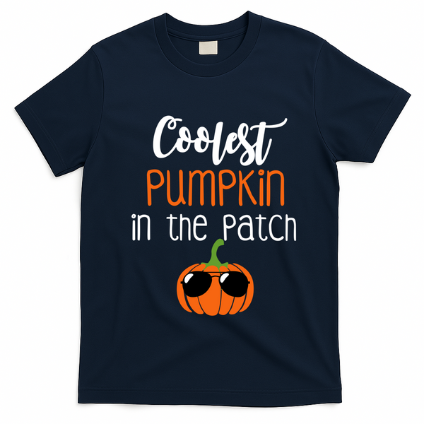 Coolest Pumpkin In The Patch Meaningful Gift T-Shirt - Navy Blue