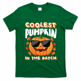 Coolest Pumpkin In The Patch Vintage Halloween Party Cute Gift T-Shirt - Irish Green