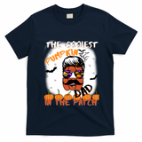 Coolest Pumpkin In The Patch Funny Halloween Dad Gift Cute Gift T-Shirt - Navy Blue
