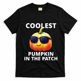Coolest Pumpkin In The Patch Halloween Kids T-Shirt - Black