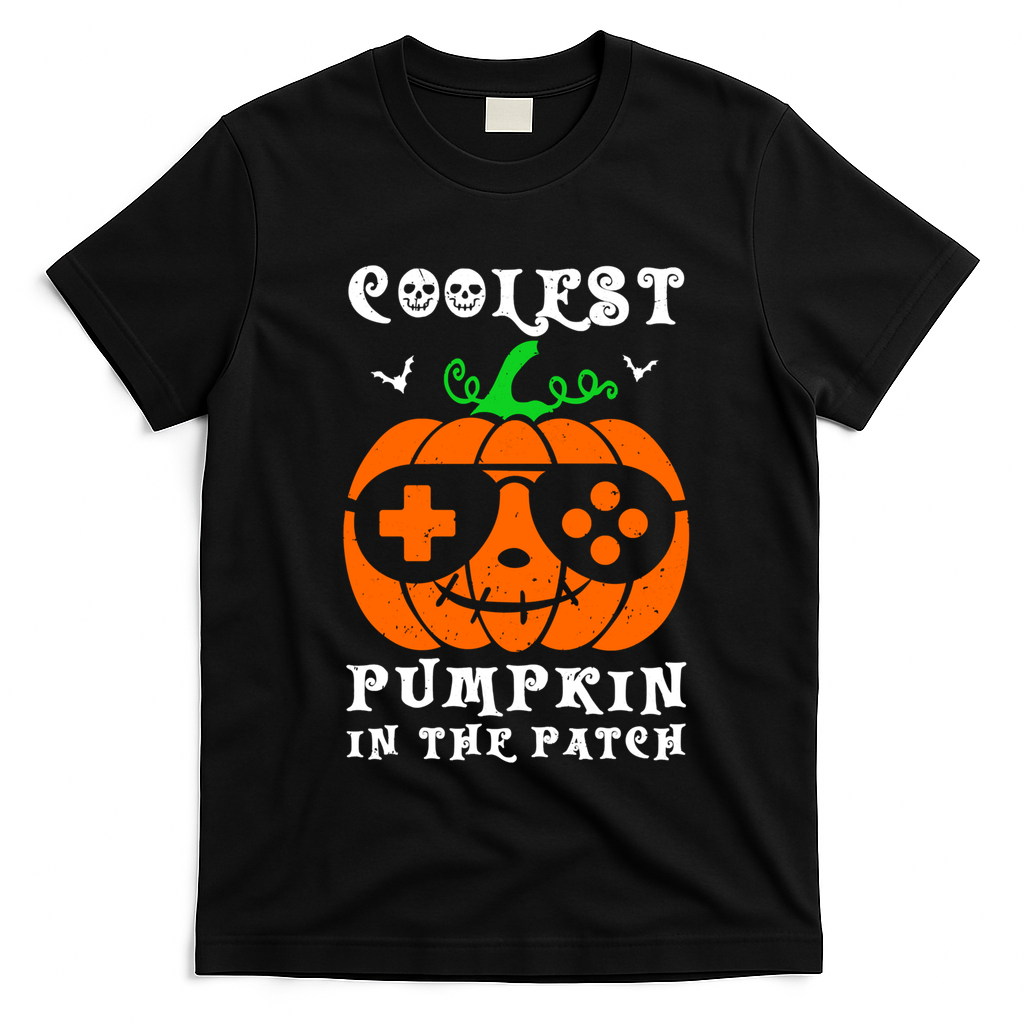 Coolest Pumpkin In The Patch Halloween Costume Meaningful Gift T-Shirt - Black