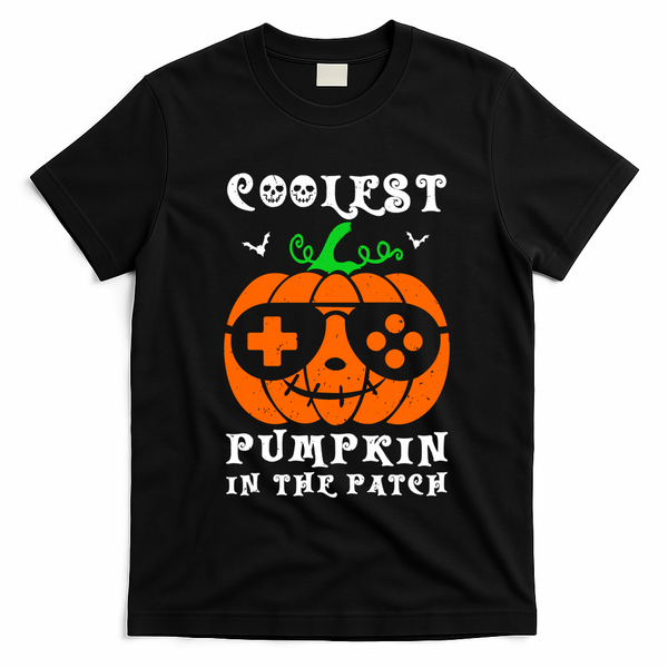 Coolest Pumpkin In The Patch Halloween Costume Meaningful Gift T-Shirt - Black