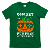 Coolest Pumpkin In The Patch Halloween Costume Meaningful Gift T-Shirt - Irish Green