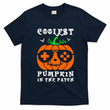 Coolest Pumpkin In The Patch Halloween Costume Meaningful Gift T-Shirt - Navy Blue