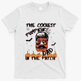 Coolest Pumpkin In The Patch Funny Halloween Dad Gift Cool Gift T-Shirt - White