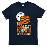 Coolest Pumpkin In The Patch Adorable Halloween T-Shirt - Navy Blue