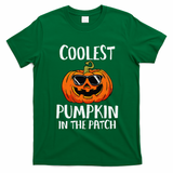 Coolest Pumpkin In The Patch Funny Halloween Gift T-Shirt - Irish Green