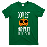 Coolest Pumpkin In The Patch Funny Halloween Party Cute T-Shirt - Irish Green
