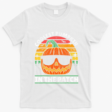 Coolest Pumpkin In The Patch Boy Retro Groovy Halloween T-Shirt - White