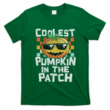 Coolest Pumpkin In The Patch Halloween Girls T-Shirt - Irish Green
