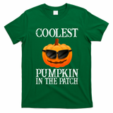 Coolest Pumpkin In The Patch Funny Halloween T-Shirt - Irish Green